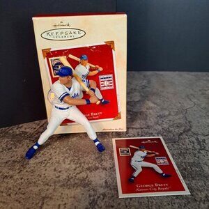 2002 HALLMARK KEEPSAKE GEORGE BRETT ORNAMENT BASEBALL KANSAS CITY ROYALS